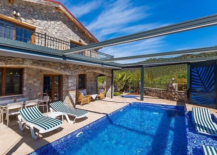 Villa Ege Stone Korunakli Ve Isitmali Havuz Jakuzi