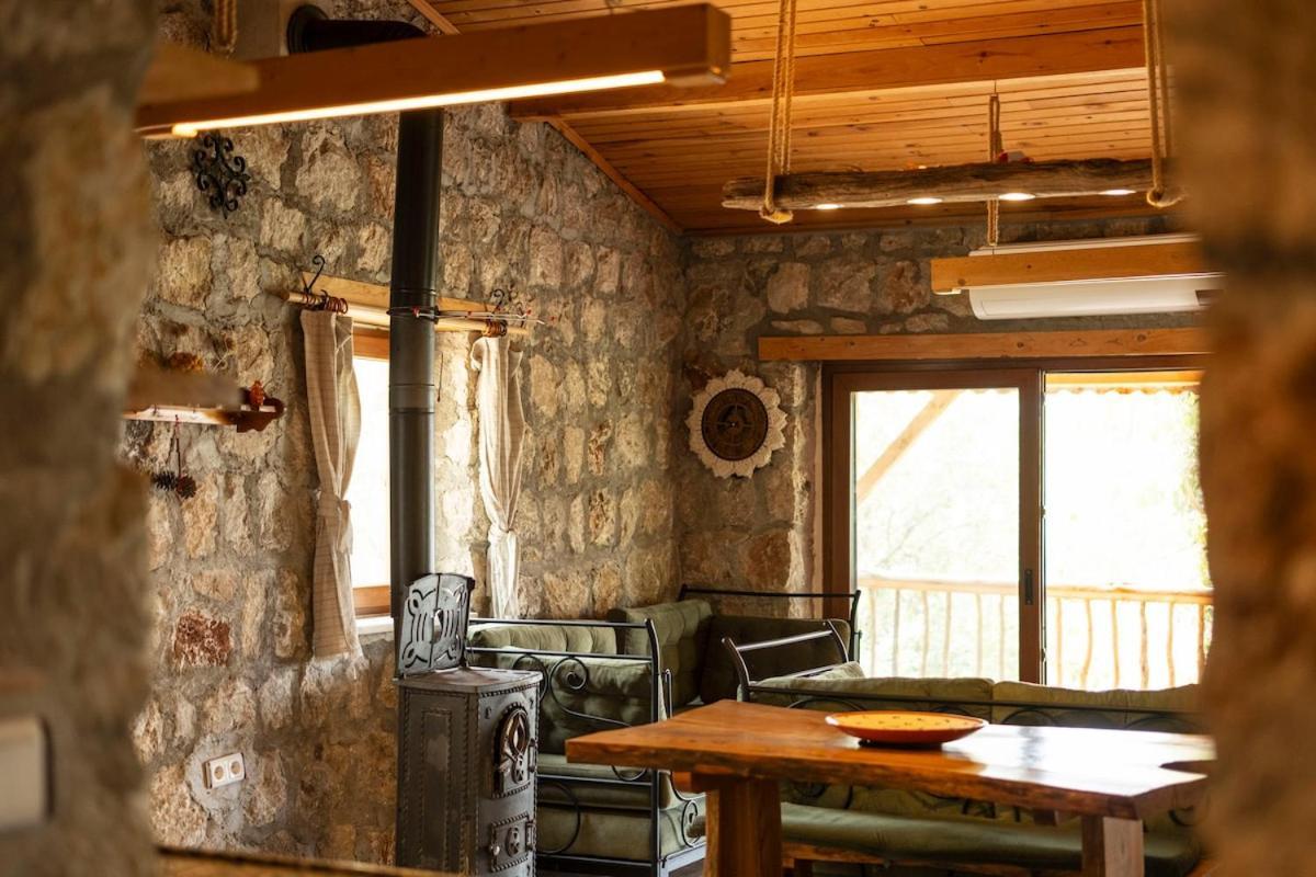 Stone House With Pool Among Olive Trees In Kabak