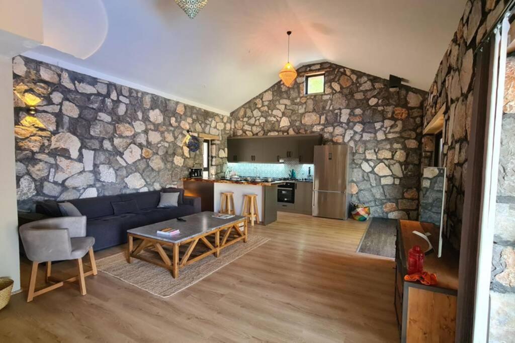 Villa Mitos , Uzum Baglari Ve Zeytinlikler Icinde Mini Bir Cennet Ve Tas Ev - дом мифы *