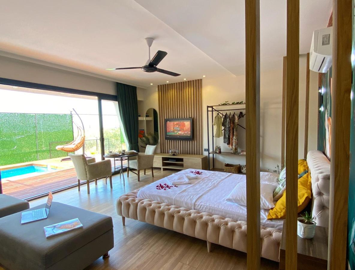 Villa Jakuzili Havuzlu Tropical Balayi Temali Lux Fethiye