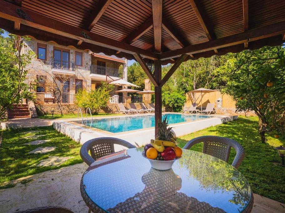 Villa Kayakoey'de Oezel Havuzlu Muhafazakar Kaya *