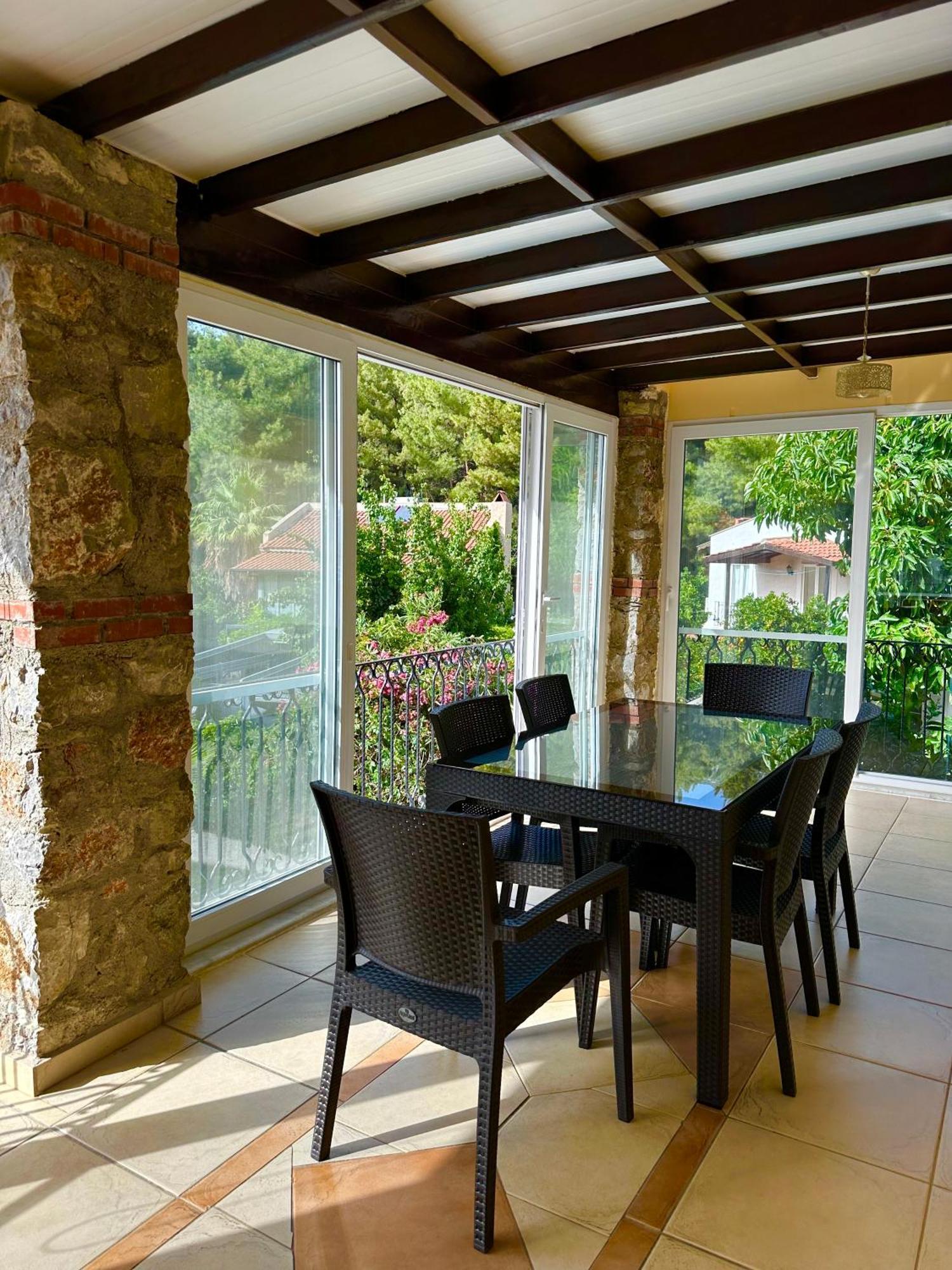 With A Private Pool And Mountain View In A Quiet Area Next To Fores Villa Fethiye