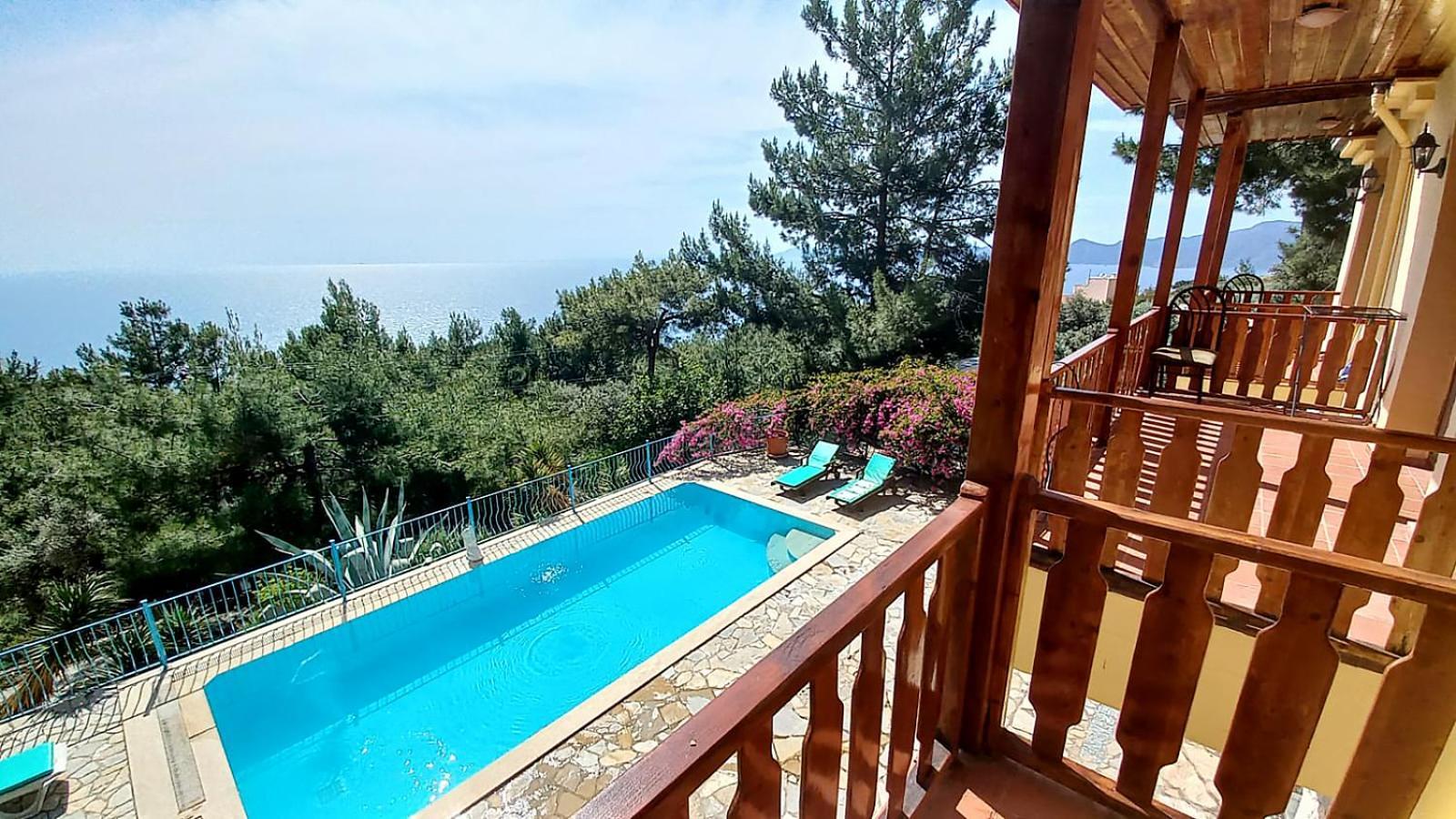 With Sea Views In Faralya Villa Fethiye